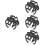 40Pcs Plastic Mic Cable Clamps Black Mic Accessories Cable Organizer 9