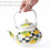 Checkered Lemon Tea Kettle – 2L Enamel Stovetop Kettle 3