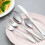 Silver Tableware Set 90 pcs with 18-piece cutlery 6
