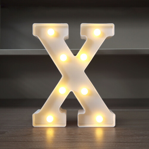 Lettere luminose a LED, grandi e decorative, alimentate a batteria 2