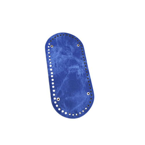 2Pcs Blue Handbag Bottom Shaper with Rivets Denim Cloth Purse Insert 1