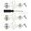 2Sets Helm Onderhoud Kit Rvs Aluminium Clips Schroef Accessoires 2