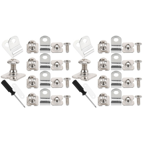 2Sets Helm Onderhoud Kit Rvs Aluminium Clips Schroef Accessoires 2