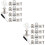2Sets Helm Onderhoud Kit Rvs Aluminium Clips Schroef Accessoires 7