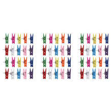 Push Pins with Wooden Clips Pushpins Tacks Thumbtacks,  Paper Clips with Pins for Offices Home Schools Use 60pcs