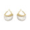 Elegante statement oorbellen met parelinleg 2