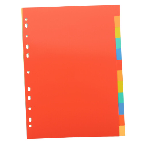 Worgeous 3 Sets A4 Index Divider Tabs for Binders Paper Color Office 1