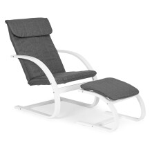 Scaun balansoar finlandez cu suport pentru picioare pentru sufragerie ModernHome