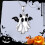 Κολιέ μενταγιόν με φάντασμα για το Halloween – Γοτθικό κόσμημα με φτερό νυχτερίδας, 6