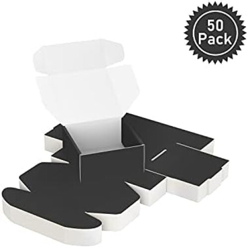 50 κουτιά αποστολής 4"x4"x2", μικρό κουτί από κυματοειδές χαρτόνι, κουτιά αποστολής 2