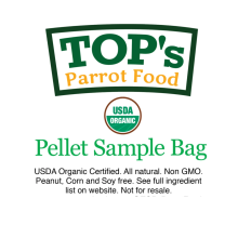 Top's Parrot Food Small Pellets - Organiczny Granulat Top's Dla Wszystkich Gatunków Papug 57G -Próbka