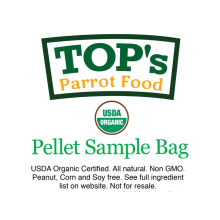 Top's Parrot Food Medium Pellets - Organiczny Granulat Top's Dla Wszystkich Gatunków Papug 57G -Próbka