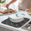 Floral Print Kitchen Dish Drying Mat Microfiber 16x18 Inch 2