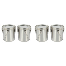 4 Pack Artist Portable Painting Brush Washing Bucket Wash Pen Pot Stainless Steel Watercolor Oil Paint Brush