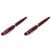 2X JINHAO X450 18 KGP 0.7mm Broad Nib Fountain Pen Red