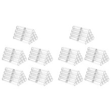 100 Pcs Acrylic Pen Boxes Clear Ballpoint Pen Case Pencil Gift Box Pen Storage Container Hexagon Single