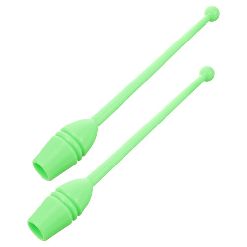 6Pcs Sturdy Plastic Rhythmic Gymnastics Sticks Light Green Dance Props 1