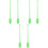 6Pcs Sturdy Plastic Rhythmic Gymnastics Sticks Light Green Dance Props 5