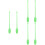 6Pcs Sturdy Plastic Rhythmic Gymnastics Sticks Light Green Dance Props 8