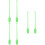 6Pcs Sturdy Plastic Rhythmic Gymnastics Sticks Light Green Dance Props 9