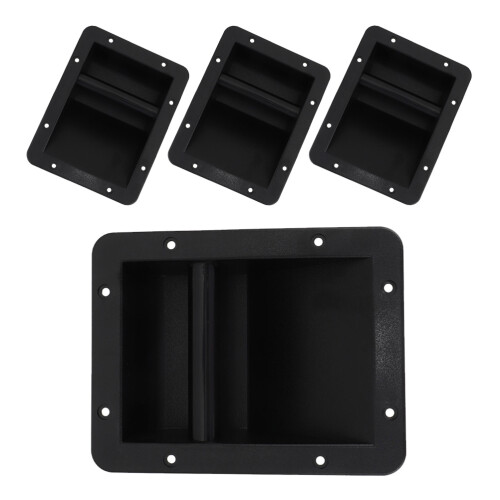 8Pièces Poignées Plastique Noires Pour Enceinte, Remplacement Durable 2