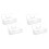 4Pcs Paint Storage Box  Storage Box Handle,30 Bottle Capacity Paint Storage Box for 2 Fluid Ounces Acrylic Paint 2