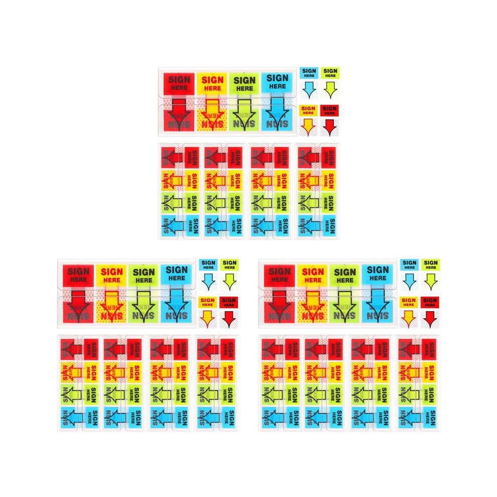1500Pcs Sign Here Stickers,Labels Stickers Adhesive Sign Here Tabs Sign Post Here Flags (4 Colors) 6032651031915
