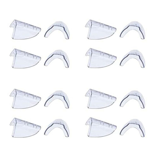 8 Pairs Eye Glasses Side Shields Slip  Clear Side Shield for Safety Glasses