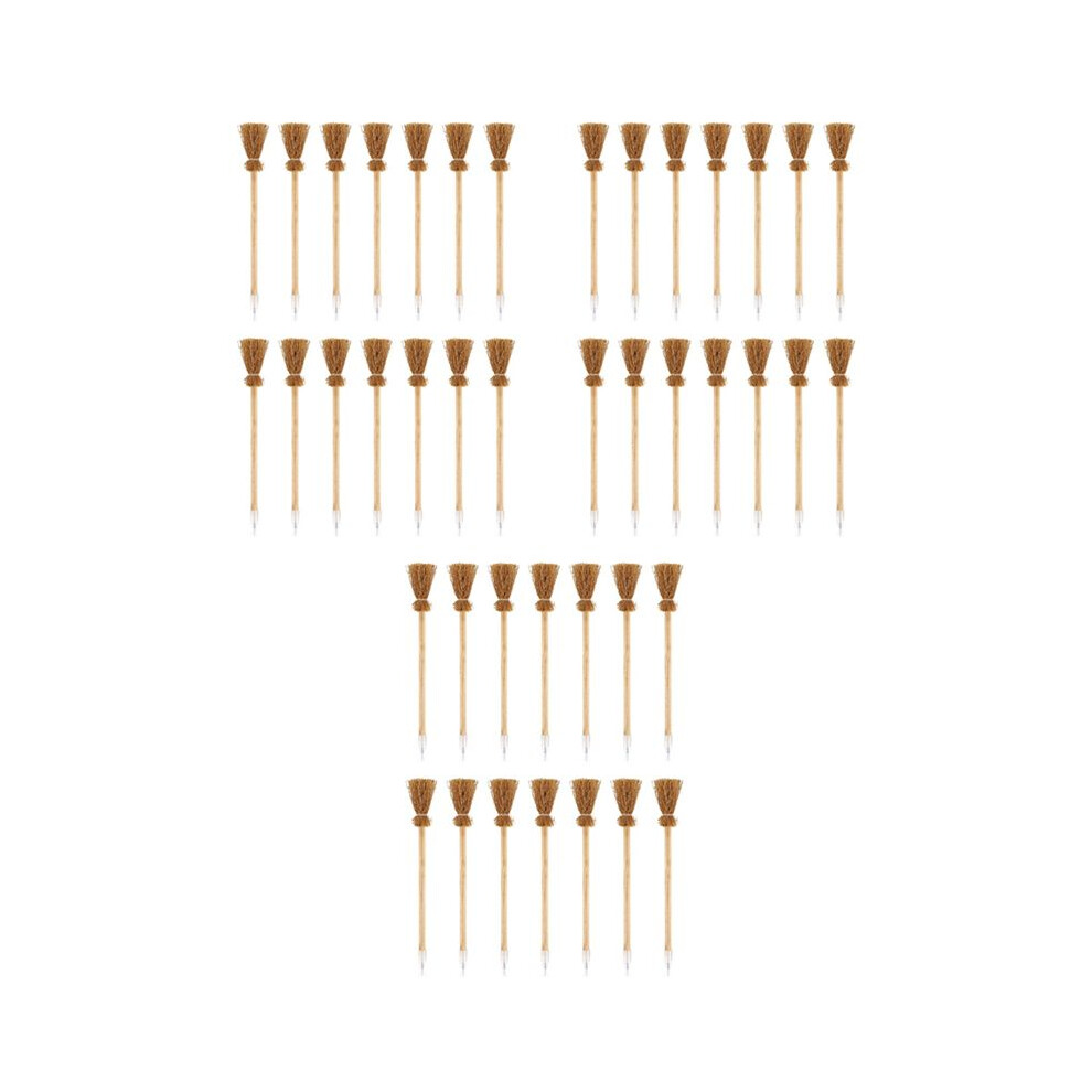42Pcs Witch Broom Stick Pencils Halloween Wizard Wand Pencils For Theme Party Gift Goodie Bag Fillers 6032212980607