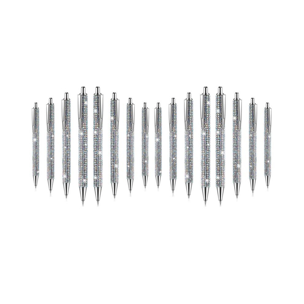 16Pcs Cute Pen Bling Diamond Pens Christmas Rhinestones Gift Metal Ballpoint Pens Fancy Sparkly Crystal Pens A 6032537305994