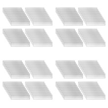 Hållare Självhäftande Hylletikett 1,2 X 4,3 Tum Genomskinlig Hylletikett Kortfickor Lådor för Stormarknad (240-Pack)