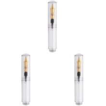 3X Zakformaat Pipet Vulpen Schrijfinktpen F-Punt Inktpen Draagbare -Zakpen Transparant