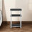 3-Tier Side Table with Plastic Bar Columbia Walnut Black 5
