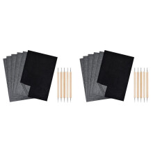 400 Stück Carbon-Transferpapier 11,5 X 8,3 Zoll A4 Pauspapier Carbon-Graphitpapier mit Prägestift Schwarz
