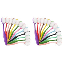 24Pcs Colored Ink Blending Brushes, Crafting Ink Background Blender for Blender Paper Stencil, Painting, Drawing