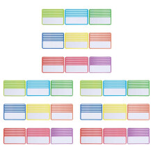 162 Pcs Magnetic Dry Erase Labels Reusable Strips Classroom Name Tags Writable Blank Magnet Cards Erasable Fridge Memo