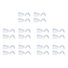 20 Pairs Eye Glasses Side Shields Slip Clear Side Shield for Safety Glasses
