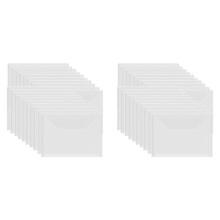40 Stuks 7x5 Inch Opslagenveloppen, Hersluitbare Plastic Enveloppen Zakken Opbergtas voor Duidelijke Stempel, Stansen, Plakboekpapier