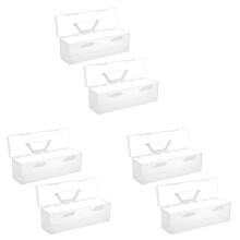6st Paint Storage Box Storage Box Handtag, 30 Flaskkapacitet Paint Storage Box för 2 Fluid Uns Akrylfärg