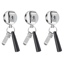 3 Pack Heavy Duty Retractable Pull Pen Pencil Holder Universal Retractable Lanyard Pen for Carpenters,Nurses,Waitresses