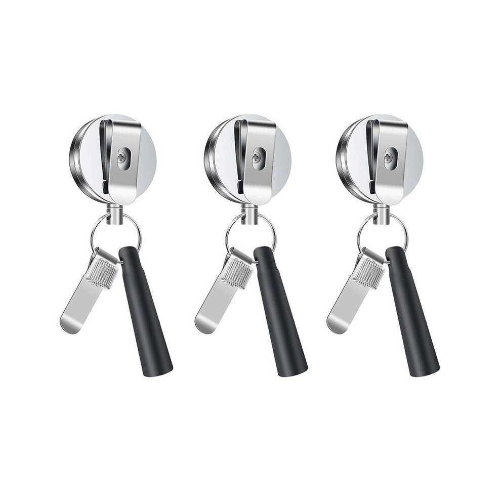 3 Pack Heavy Duty Retractable Pull Pen Pencil Holder Universal Retractable Lanyard Pen For Carpenters,Nurses,Waitresses 6034006539763