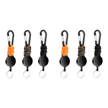 6Pack Infällbar Nyckelring Heavy Duty Indragbar Nyckelbandshållare Infällbar Klämma Infällbar Nyckelring Nyckelhållare