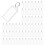 Etiquetas-Chave de 300 Peças Etiquetas de Chaveiro de Plástico de 2 Polegadas com Etiquetas de Papel em Branco Governado, Capas Transparentes e 1