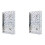 2X A6 Budget Binder Cover Clear PVC 6 Ring Binder Glitter Star Refillable Notebook Shell Protector with 2 Snaps 1