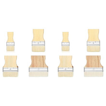 8-Teiliges Flachpinsel-Set, Breiter Pinsel, Großer Malerpinsel, 2/3/4/5 Zoll Pinsel für Öl- und Acrylfarben