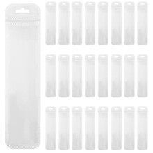 300 Stuks Pennenverpakkingszakken, Transparante Pennenzakken voor Kralenpennen, Hersluitbare Zak met Rits, Opbergzakken voor Pennen, Sleutelhangers