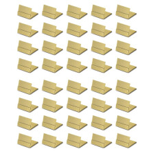 Portanúmeros de Mesa Dorados, Paquete de 40 Soportes de Metal para Tarjetas de Lugar y Portafotos, Ideales para Bodas y Fiestas