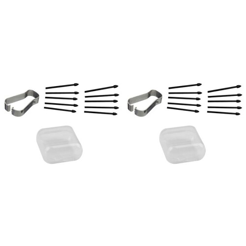 Replacement Tips for  2,Durable  Pen Tips for  1/2 Pen Nibs (20PCS) with Tool Black