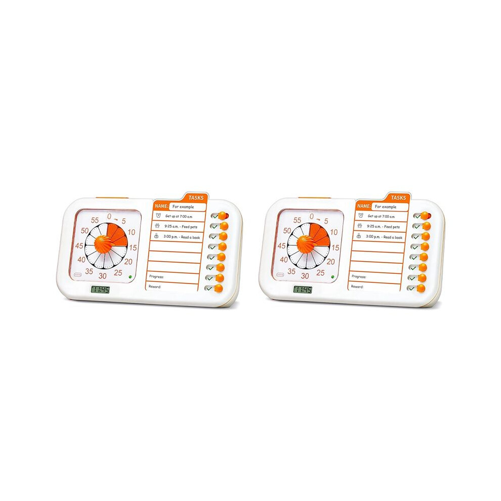 2X 3-In-1 Visual Adhd Timer For Kids & Adults With Planning Board, Task Timer, Chore Chart & Visual Schedule Planne 6033119995190