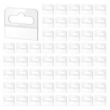 Hang Tabs, 4000 Pcs Clear Sticky Hanging Tabs Slot Hole Self Adhesive Plastic Hang Tags, 4.5 X 3.5cm